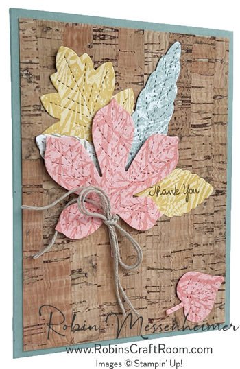 Cork Paper is Perfect for Fall Leaves!